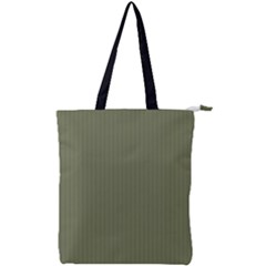 Calliste Green - Double Zip Up Tote Bag by FashionLane