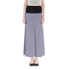 Coin Grey - Full Length Maxi Skirt by FashionLane