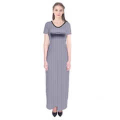 Coin Grey - Short Sleeve Maxi Dress by FashionLane