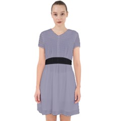 Coin Grey - Adorable In Chiffon Dress by FashionLane