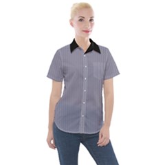 Coin Grey - Women s Short Sleeve Pocket Shirt