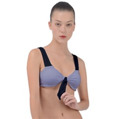 Coin Grey - Front Tie Bikini Top by FashionLane