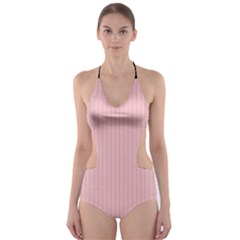 Baby Pink - Cut-out One Piece Swimsuit by FashionLane