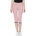 Baby Pink - Inside Out Lightweight Velour Capri Leggings  View1