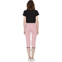 Baby Pink - Inside Out Lightweight Velour Capri Leggings  View2