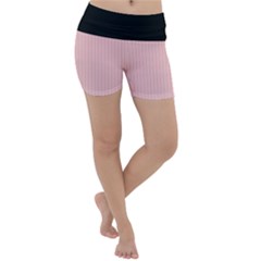 Baby Pink - Lightweight Velour Yoga Shorts by FashionLane