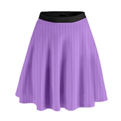 Floral Purple - High Waist Skirt by FashionLane