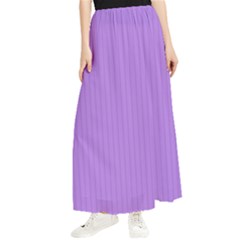 Floral Purple - Maxi Chiffon Skirt