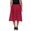 French Raspberry Red - Perfect Length Midi Skirt View2