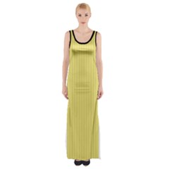 Harvest Gold - Thigh Split Maxi Dress by FashionLane