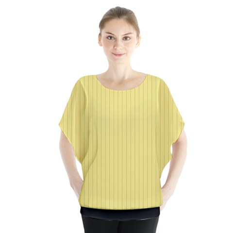 Harvest Gold - Batwing Chiffon Blouse by FashionLane