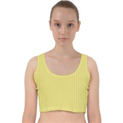 Harvest Gold - Velvet Racer Back Crop Top by FashionLane