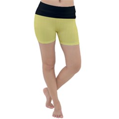 Harvest Gold - Lightweight Velour Yoga Shorts by FashionLane