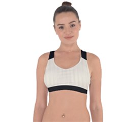 Magnolia White - Cross String Back Sports Bra by FashionLane