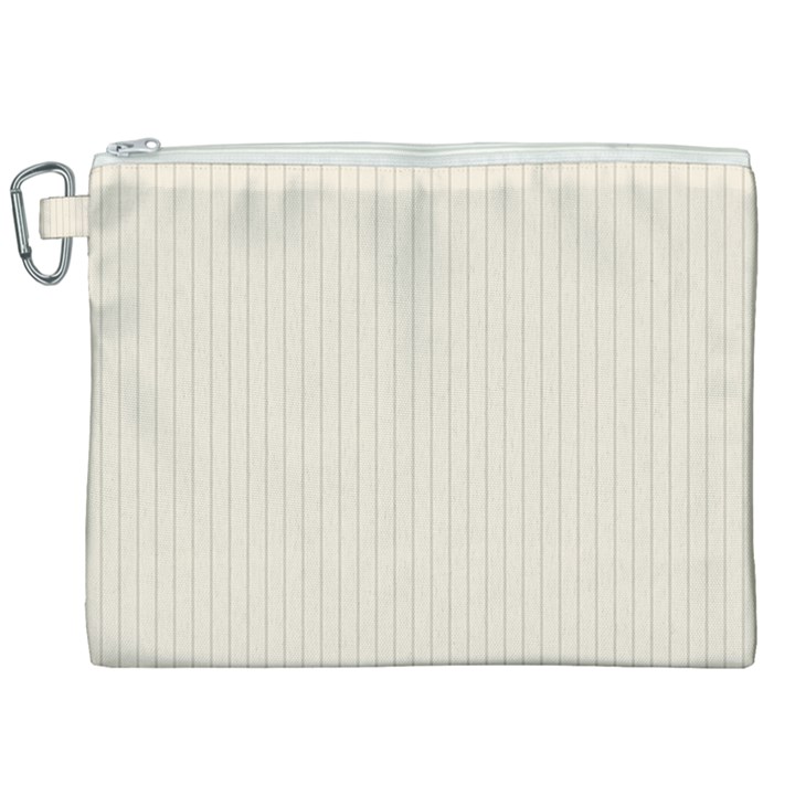 Magnolia White - Canvas Cosmetic Bag (XXL)