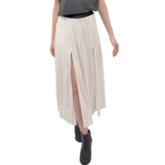 Magnolia White - Velour Split Maxi Skirt by FashionLane