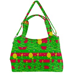 Xmastreedressred&green Double Compartment Shoulder Bag