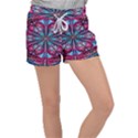 Fractal Flower Velour Lounge Shorts View1