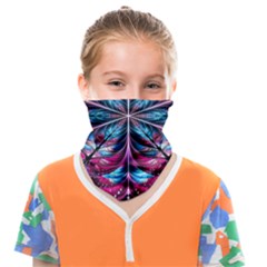 Fractal Flower Face Covering Bandana (kids)