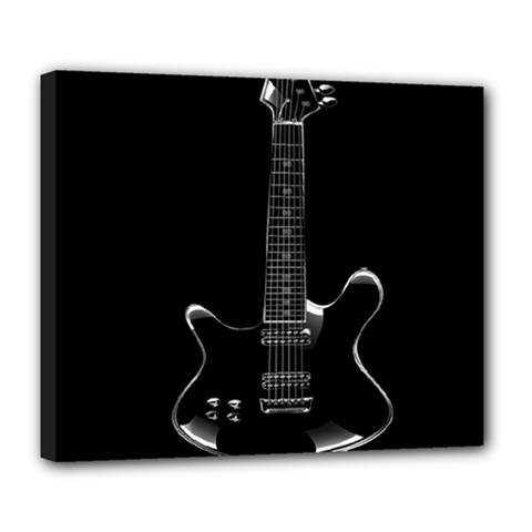 Fractal Guitar Deluxe Canvas 24  X 20  (stretched) by Sparkle