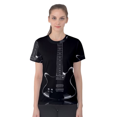 Fractal Guitar Women s Cotton Tee by Sparkle