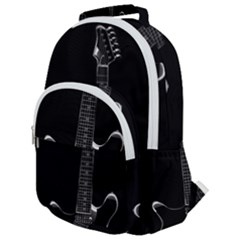 Fractal Guitar Rounded Multi Pocket Backpack by Sparkle