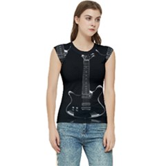 Fractal Guitar Women s Raglan Cap Sleeve Tee by Sparkle