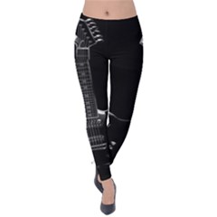 Fractal Guitar Velvet Leggings