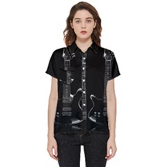 Fractal Guitar Short Sleeve Pocket Shirt by Sparkle