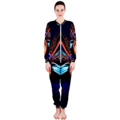 Fractal Flower Onepiece Jumpsuit (ladies)  by Sparkle