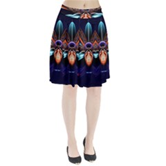 Fractal Flower Pleated Skirt by Sparkle