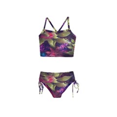 Fractal Flower Girls  Tankini Swimsuit by Sparkle