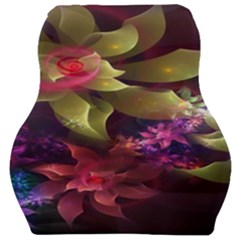 Fractal Flower Car Seat Velour Cushion  by Sparkle