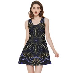 Fractal Mandale Inside Out Reversible Sleeveless Dress by Sparkle