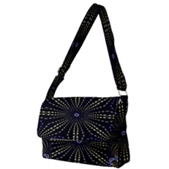 Fractal Mandale Full Print Messenger Bag (s) by Sparkle