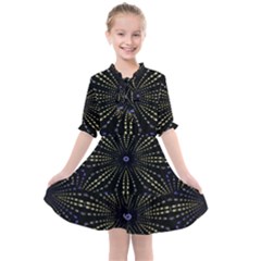 Fractal Mandale Kids  All Frills Chiffon Dress by Sparkle