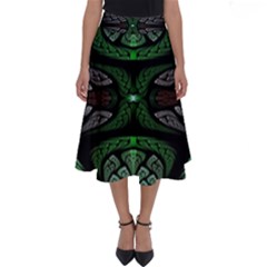 Fractal Illusion Perfect Length Midi Skirt by Sparkle