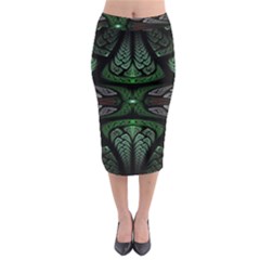 Fractal Illusion Midi Pencil Skirt by Sparkle