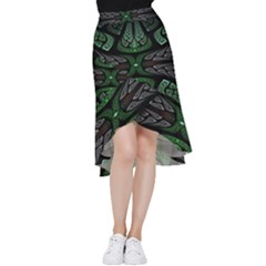 Fractal Illusion Frill Hi Low Chiffon Skirt by Sparkle