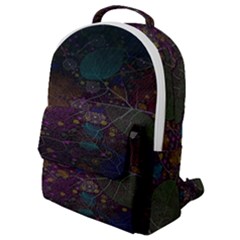 Fractal Leafs Flap Pocket Backpack (small) by Sparkle