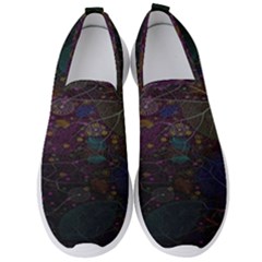 Fractal Leafs Men s Slip On Sneakers