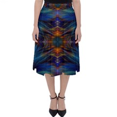 Fractal Flower Classic Midi Skirt by Sparkle