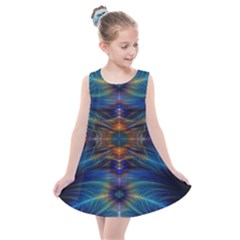 Fractal Flower Kids  Summer Dress by Sparkle