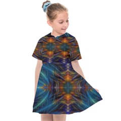 Fractal Flower Kids  Sailor Dress by Sparkle