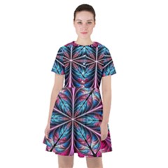 Fractal Flower Sailor Dress by Sparkle