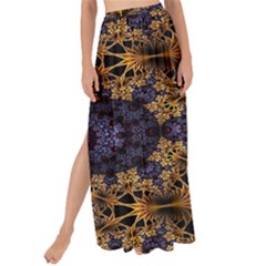 Fractal Flower Maxi Chiffon Tie-up Sarong by Sparkle