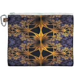 Fractal Flower Canvas Cosmetic Bag (xxxl) by Sparkle