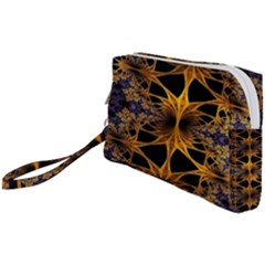 Fractal Flower Wristlet Pouch Bag (small) by Sparkle