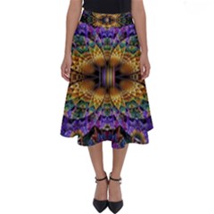 Fractal Illusion Perfect Length Midi Skirt by Sparkle