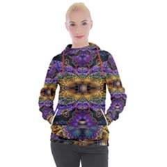 Fractal Illusion Women s Hooded Pullover by Sparkle